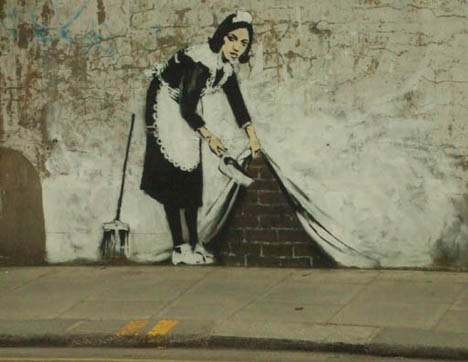banksy graffiti artwork. To quote Banksy over and over